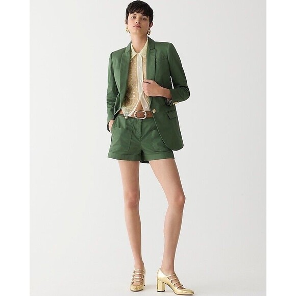 J.Crew Patch-pocket suit short in lightweight chino NWT Size 0 $98
